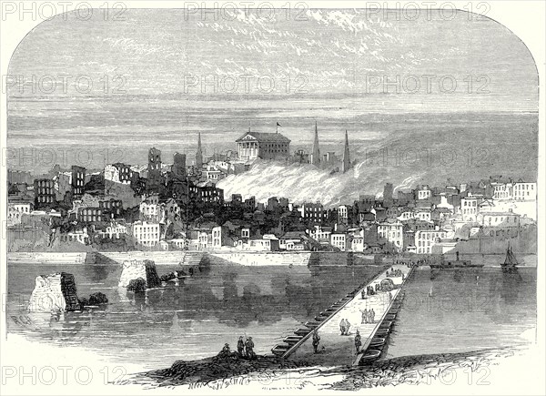 The Civil War In America: Richmond, Virginia, After Its Conquest, The City Of Richmond From The James River, 20 May, 1865