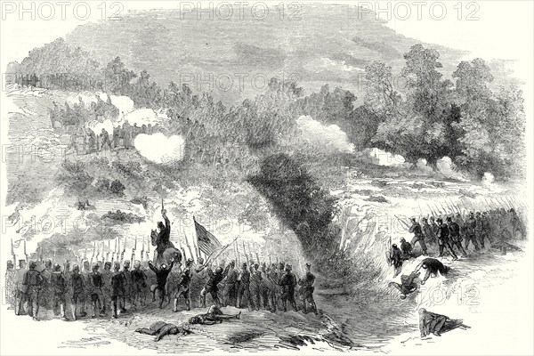 The Civil War In America: Attack On The Confederate Batteries At Bull Run By The 27th and 14th New York Regiments, 17 August, 1861