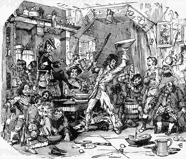 Charles Dickens, Barnaby Rudge, 1841, illustration, 19th century