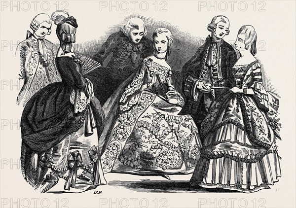 HER MAJESTY'S COSTUME BALL, DUCHESS OF ST. ALBANS, VISCOUNT VILLIERS, DUCHESS OF SUTHERLAND, VISCOUNT CASTLEREAGH, LADY PEEL, DUKE OF ST. ALBANS