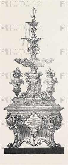 SPLENDID SILVER FOUNTAIN, FOR THE PASHA OF EGYPT, MOHAMMED ALI