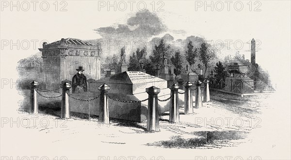 TOMB OF HIS LATE R.H. THE DUKE OF SUSSEX, AT KENSAL-GREEN CEMETERY