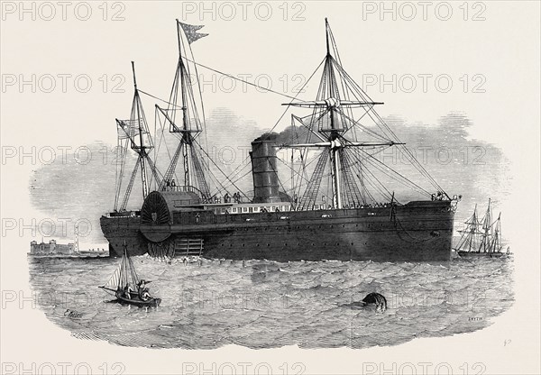 OCEAN STEAM NAVIGATION: THE UNITED STATES MAIL STEAMSHIP "ATLANTIC" ENTERING THE MERSEY