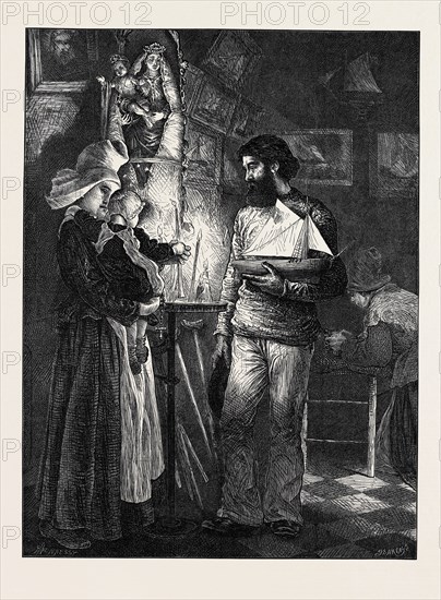 A SAILOR'S OFFERING: A SCENE IN NORMANDY, 1873