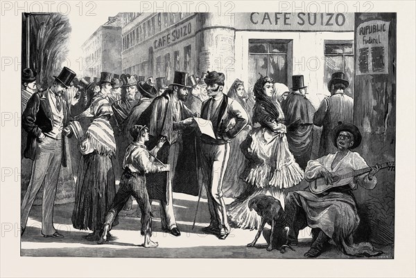 SPAIN: STREET GOSSIPS OF MADRID, 1873