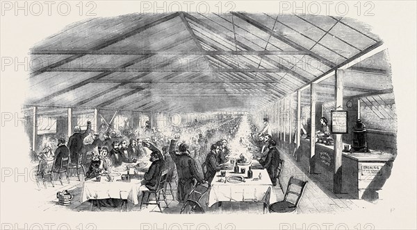 DINNER GIVEN TO THE OPERATIVES OF MESSRS. HORROCKS, MILLER, AND CO., AT MANCHESTER, UPON THEIR VISIT TO THE ART TREASURES EXHIBITION