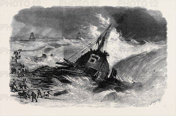 WRECK OF THE BRIG "PILGRIM," OFF BRIGHTON