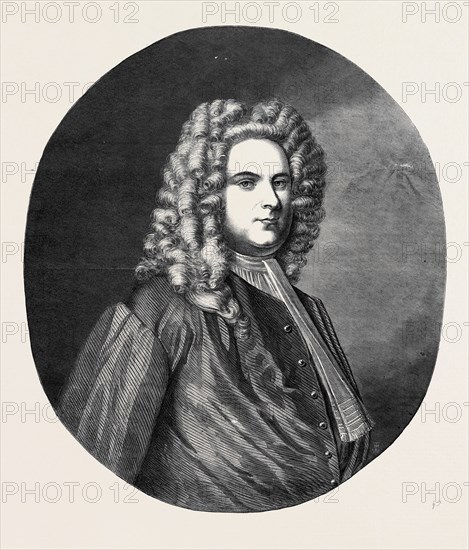 PORTRAIT OF HANDEL FROM THE ORIGINAL PAINTED FOR HIM BY DENNER, AND PRESENTED TO THE SACRED HARMONIC SOCIETY
