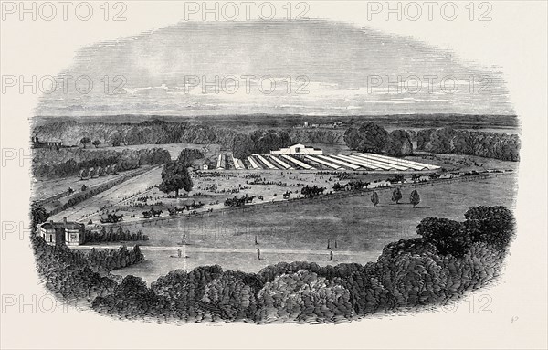 THE AGRICULTURAL SHOW, SKETCHED FROM THE NORTH TERRACE OF WINDSOR CASTLE, THE ROYAL AGRICULTURAL SOCIETY'S MEETING AT WINDSOR