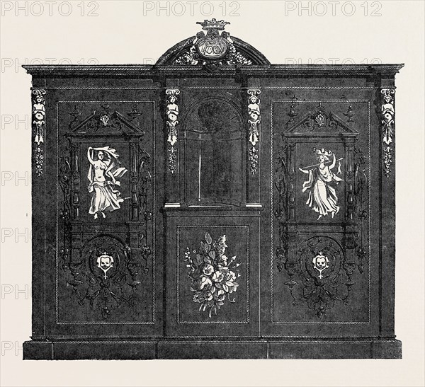 BOOKCASE IN EBONY, BY RIVART AND ANDRIEUX, GREAT EXHIBITION