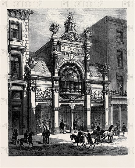 NEW ARCADE, OLD BOND STREET: EXTERIOR, LONDON, 1880