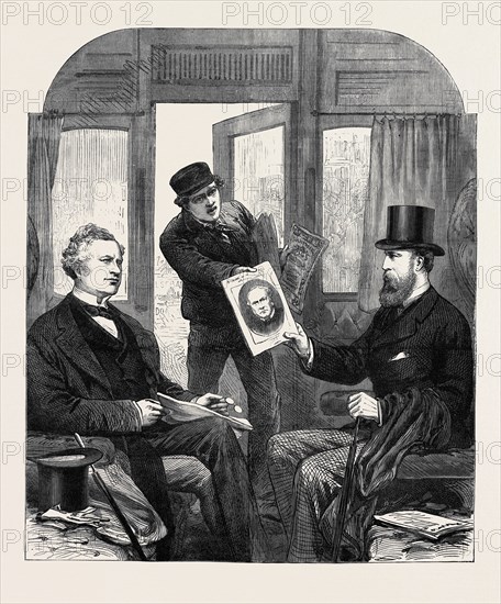 THE MINISTERIAL CRISIS: A SKETCH AT THE GREAT WESTERN RAILWAY STATION, PADDINGTON, FRIDAY, APRIL 23, 1880