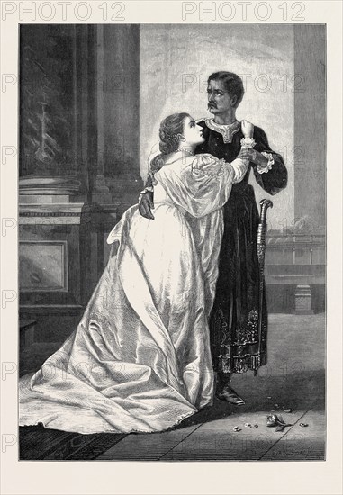 "OTHELLO AND DESDEMONA," BY W.S. HERRICK, 1874