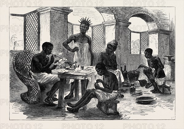 THE ASHANTEE WAR: JEWELLER'S SHOP, CAPE COAST CASTLE, 1874