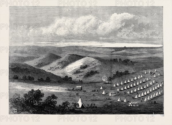 THE ZULU WAR: COLONEL PEARSON'S CAMP ON THE LOWER TUGELA, 1878