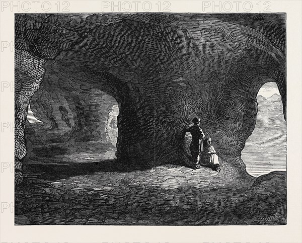 AFGHANISTAN: CAVES AT THE PHEEL KHANA TOPE, 1879