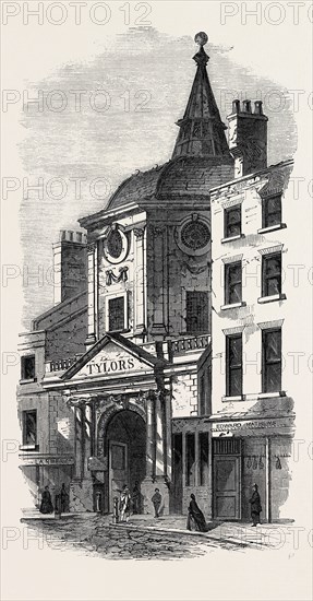 THE OLD COLLEGE OF PHYSICIANS, IN WARWICK LANE, LONDON, UK, 1866