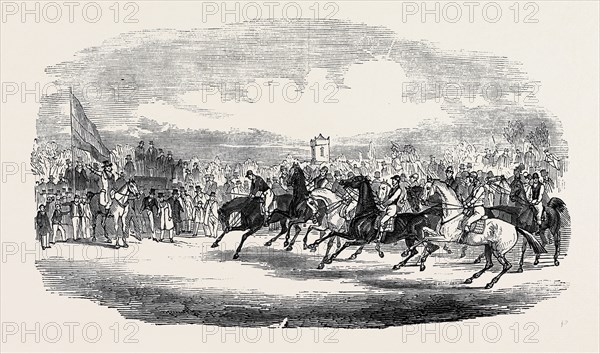 NORTHAMTONSHIRE GRAND MILITARY STEEPLE CHASE, THE START