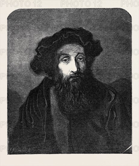 A JEWISH RABBI, BY REMBRANDT, IN THE NATIONAL GALLERY