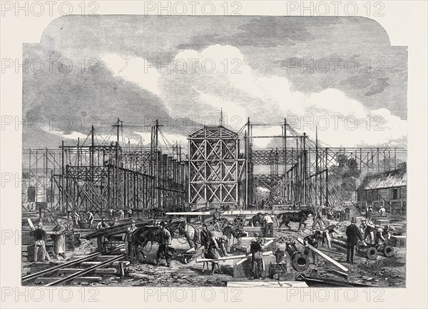 PROGRESS OF THE BUILDING FOR THE INTERNATIONAL EXHIBITION OF 1862.