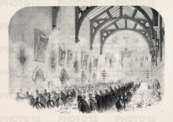 THE INSTALLATION OF LORD PALMERSTON AS LORD WARDEN OF THE CINQUE PORTS: THE BANQUET IN THE TOWNHALL (MAISON DIEU) DOVER