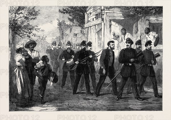 THE CIVIL WAR IN AMERICA: DRUMMING OUT A SOLDIER OF THE FEDERAL ARMY THROUGH THE STREETS OF WASHINGTON, DECEMBER 28, 1861