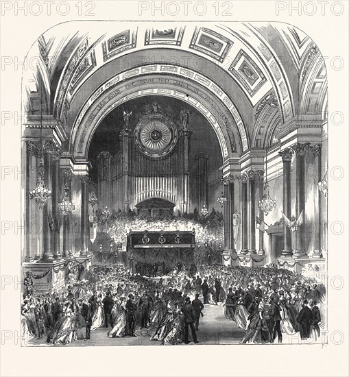 VISIT OF THE PRINCE OF WALES TO LEEDS: THE MAYOR'S BALL AT THE TOWNHALL, 1868