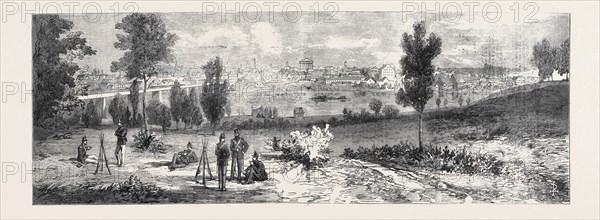 THE CIVIL WAR IN AMERICA: VIEW OF RICHMOND, THE CAPITAL OF VIRGINIA, 1861