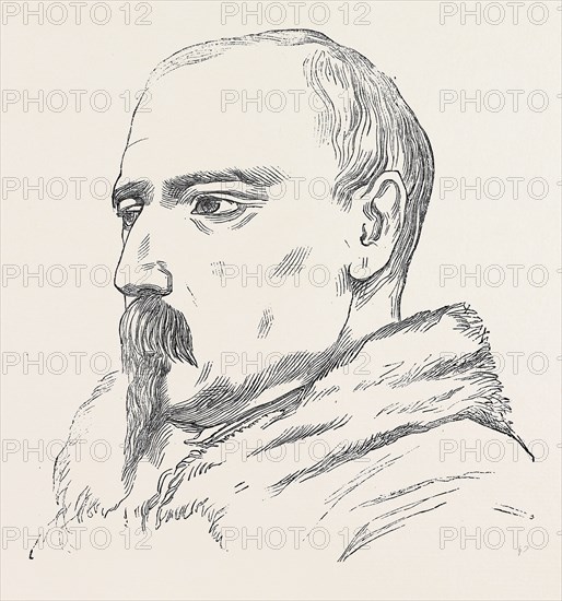 GENERAL BOSQUET, THE CAPTOR OF THE MALAKOFF, FROM A DRAWING BY E. ARMITAGE, THE FALL OF SEBASTOPOL, THE CRIMEAN WAR