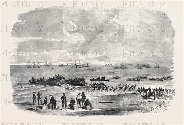 LANDING ARTILLERY ON THE SPIT, KINBURN