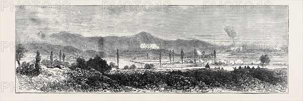 THE CIVIL WAR IN SPAIN: GENERAL VIEW OF OPERATIONS AT THE SIEGE OF IRUN