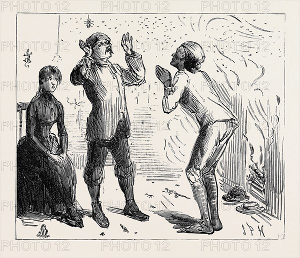 ON MY WAY TO JOIN MY REGIMENT IN EGYPT, CATASTROPHES WHICH HAPPENED TO AN OFFICER RECALLED FROM LEAVE IN KASHMIR DURING THE MONSOON RAINS: 8.30 P.M., WE AWAIT DINNER: THE COOK DECLARES THAT HE CAN PROCURE NO SUPPLIES, AND THAT OUR LAST TWO BOTTLES OF WHISKEY ARE BROKEN