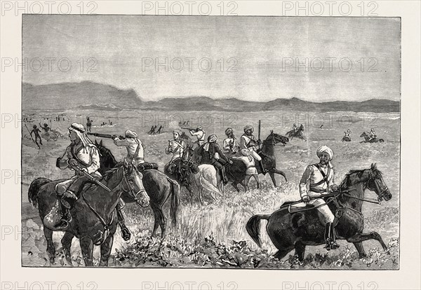 THE REBELLION IN THE SOUDAN (SUDAN), WITH BAKER PASHA'S EXPEDITION TO RELIEVE TOKAR: A CAVALRY RECONNAISSANCE AND FIRST SKIRMISH WITH THE ENEMY FOURTEEN MILES FROM SUAKIM
