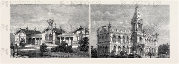 SALTAIRE HIGH SCHOOLS (LEFT), SALTAIRE CLUB AND INSTITUTION (RIGHT)