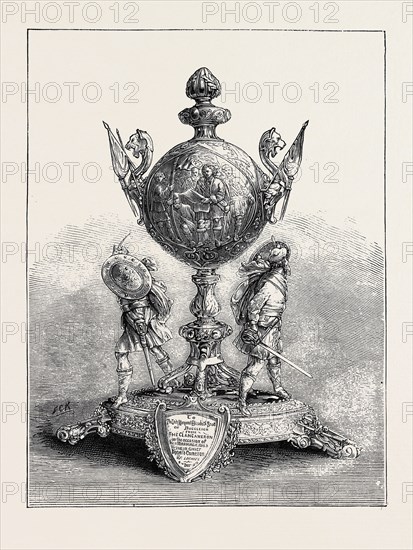 THE CLAN CAMERON PRESENTATION TO LOCHIEL, VASE PRESENTED TO LADY MARGARET ELIZABETH SCOTT OF THE CLAN CAMERON ON THE OCCASION OF HER MARRIAGE WITH DONALD CAMERON OF LOCHIEL