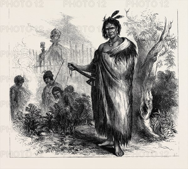 TE KOOTI, the Maori chief and leader of insurgents in New Zealand, 1870