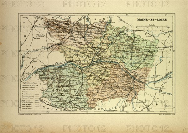 MAP OF MAINE-ET-LOIRE, FRANCE