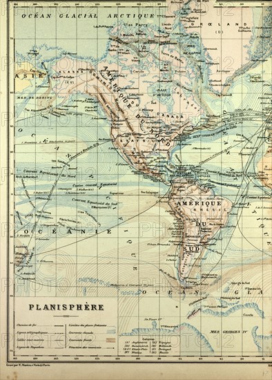 MAP OF NORTH AMERICA AND SOUTH AMERICA