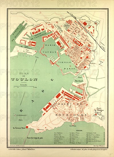 MAP OF TOULON, FRANCE