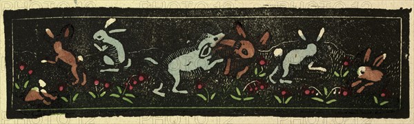 illustration of English tales, folk tales, and ballads. Rabbits