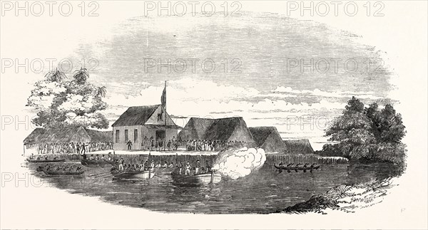 H.M.S. ANTELOPE, AT FERNANDO PO: ELECTION OF A NEW SOVEREIGN, 1854