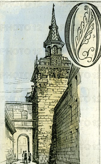 Aberdeen, 1885, U.K.,The Old Tolbooth Tower