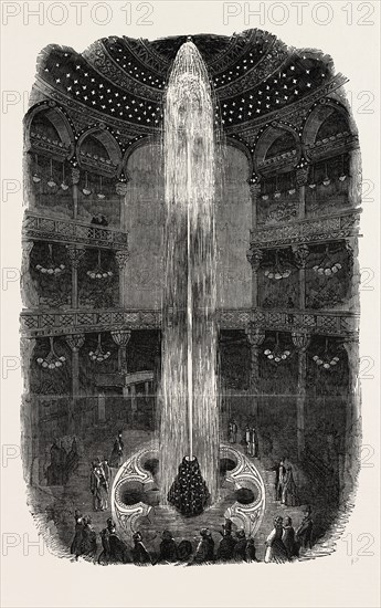 THE LUMINOUS FOUNTAIN, AT THE PANOPTICON, LEICESTER SQUARE, LONDON, 1854