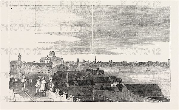 VIEW OF LONDON FROM THE ROOF OF ARUNDEL HOUSE, UK, 1646