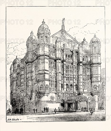 THE ROYAL ENGLISH OPERA HOUSE IN CAMBRIDGE CIRCUS: EXTERIOR VIEW, 1891