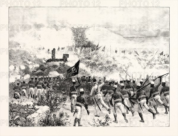 THE BATTLE OF TOKAR, EASTERN SOUDAN: THE FIGHT FOR THE RUINED BUILDINGS BETWEEN THE DERVISHES AND THE EGYPTIAN TROOPS