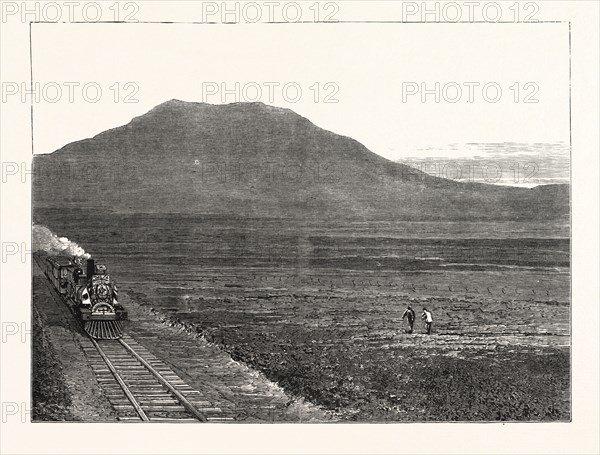 THE EXTENSION OF THE NATAL RAILWAY TO CHARLESTOWN, MAJUBA HILL: THE LINE AT THE FOOT OF MAJUBA HILL