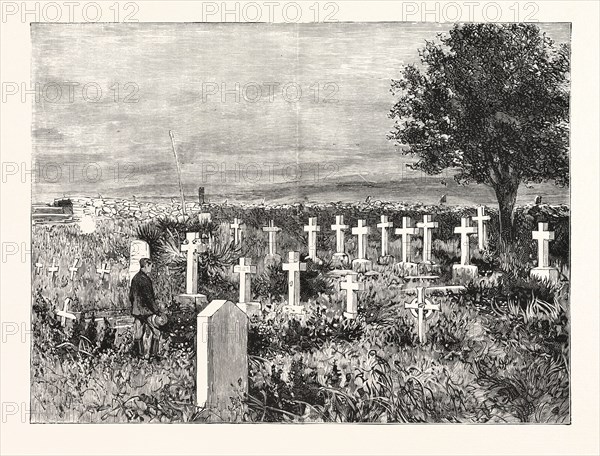 BURIAL PLACE OF THE OFFICERS AND MEN WHO FELL ON MAJUBA HILL, CHARLESTOWN
