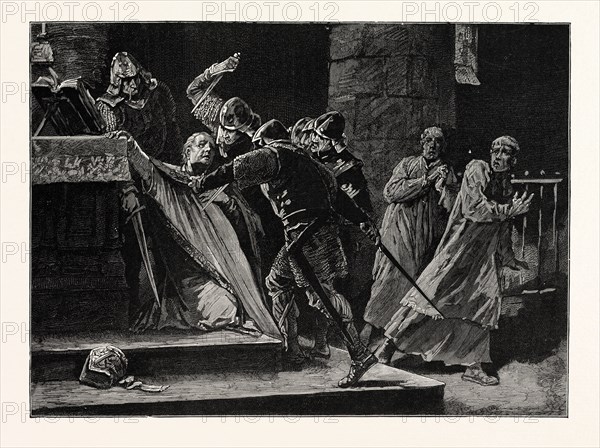 THE MURDER OF BECKET IN CANTERBURY CATHEDRAL