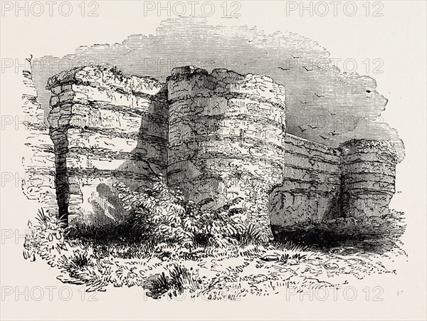 ROMAN MASONRY, REMAINS OF FORTRESS WALLS IN BRITAIN.